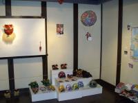 Minna mask corner with gondola tengu (by Ms Moriyama) floating above