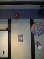 another Minna tengu mask; Minna at work photo; gondola tengu