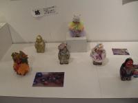 some hand-decorated tengus